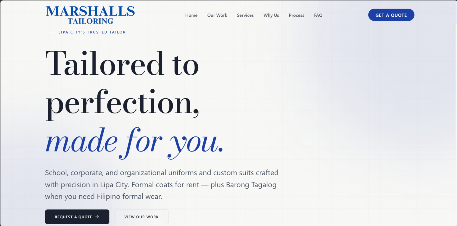 Marshall's Tailoring